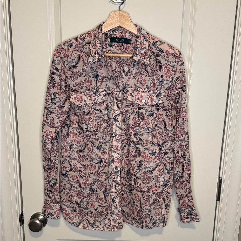 Ralph Lauren Women's Floral Cotton Shirt